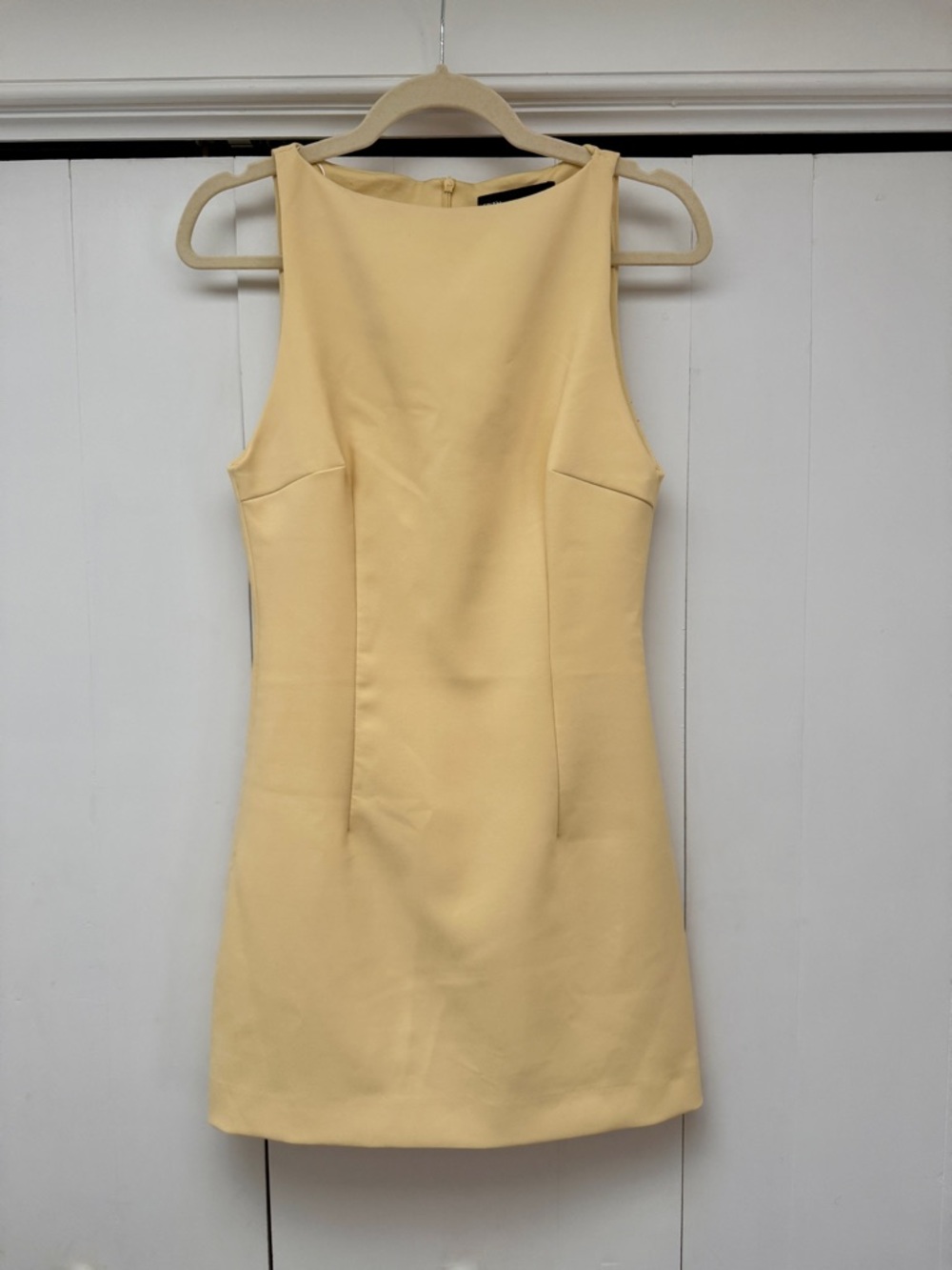 NWT Zara Sleeveless Yellow Shift Dress